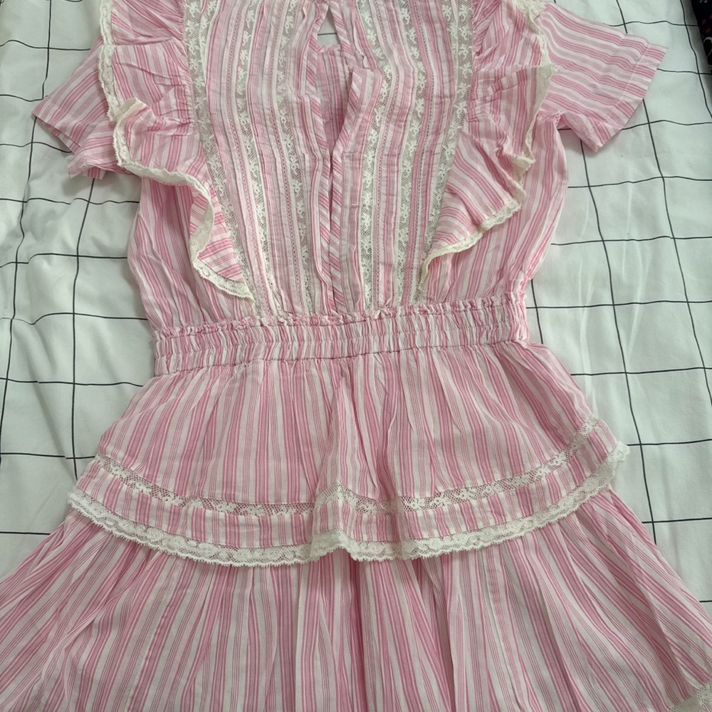 Pink Ruffled Dress natasha loveshackfancy - Picture 3 of 3